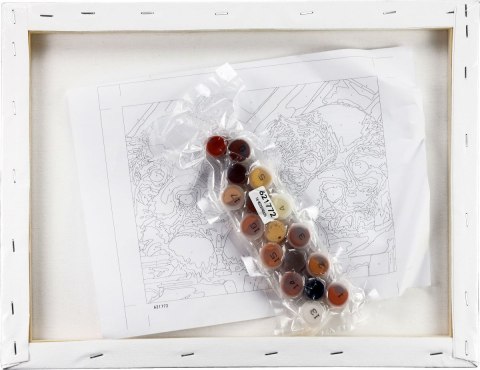 Zestaw kreatywny Malowanie po numerach 30x40cm Dwa psy Flamingo Line (FC34) Flamingo Line