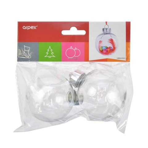 Zestaw kreatywny ZRÓB TO SAM bombki przeźroczyste 2 szt Arpex (bn7987) Arpex