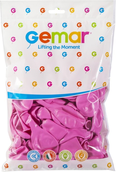 Balon gumowy 100 szt. różowy jasny 12cal Godan (G110/06) Godan