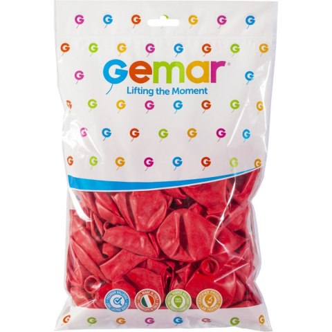 Balon gumowy 100szt. Czerwony 300mm 12cal Godan (G110/05) Godan