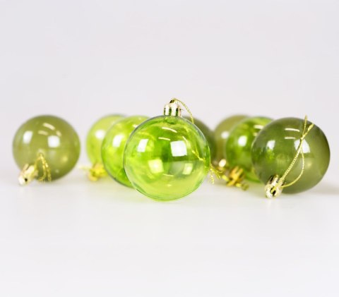 Bombki Zestaw bombek transparentnych (8 szt.) - zielone Arpex (BN6545ZIE-6149) Arpex