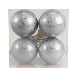 Bombki Zestaw bombek z efektem rosy (4 szt.) - srebrny Arpex (BN6439SRE-6132) Arpex