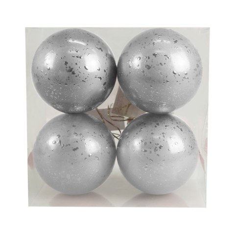 Bombki Zestaw bombek z efektem rosy (4 szt.) - srebrny Arpex (BN6439SRE-6132) Arpex