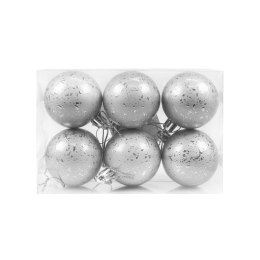 Bombki Zestaw bombek z efektem rosy (6 szt.) - srebrny Arpex (BN6477SRE-6125) Arpex