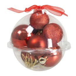 Bombki Zestaw dekoracji w bombce (9 szt.) - czerwone Arpex (BN6569CZE-6170) Arpex
