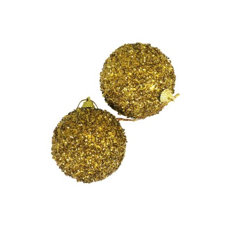 Bombki błyszczące (2 szt.) - złote Arpex (BN6507ZLO-6118) Arpex