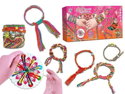 Bransoletka zestaw do tworzenia bransoletek sznurkowych, z koralikami Adar (623224) Adar