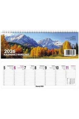 Kalendarz biurkowy poprzeczny miesięczny 290mm x 100mm Press Press