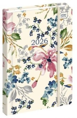 Kalendarz książkowy (terminarz) mat+uv BLOSSOM A6 Interdruk (192 strony) Interdruk