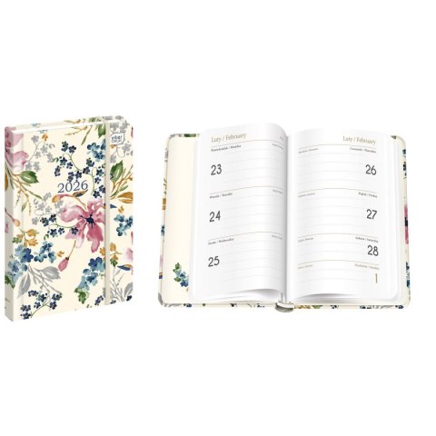 Kalendarz książkowy (terminarz) mat+uv BLOSSOM A6 Interdruk (192 strony) Interdruk