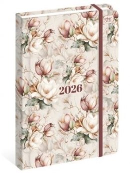 Kalendarz książkowy (terminarz) mat+uv Magnolia A5 Interdruk (192 strony) Interdruk
