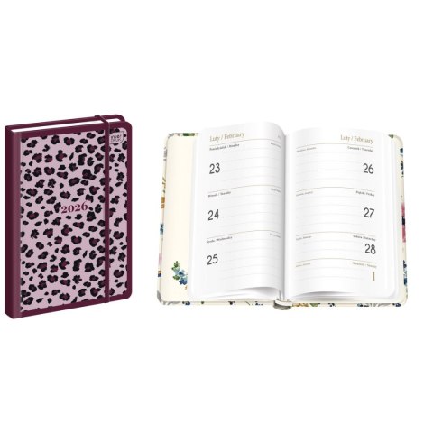 Kalendarz książkowy (terminarz) mat+uv PATTERN A6 Interdruk (192 strony) Interdruk