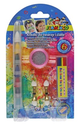 Kredki do malowania twarzy segmentowe 6 kol. Titanum Titanum