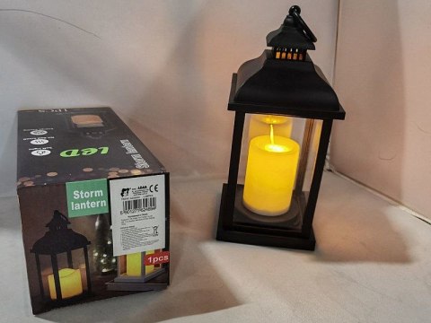 Lampka dekoracyjna z ruchomym płomieniem, czterokątna, 23x9cm Adar (624894) Adar