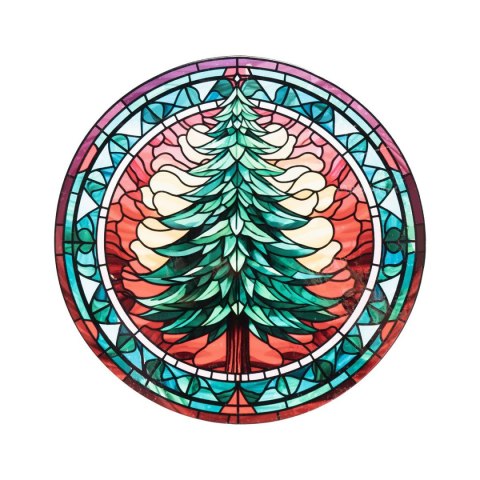 Naklejki świąteczne elektrostatyczna - witraż Arpex (NR5791) Arpex