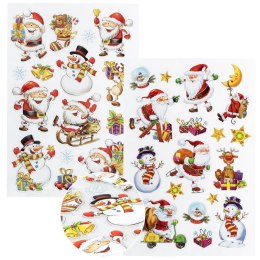 Naklejki świąteczne wesoły Mikołaj Arpex (NR5838) Arpex