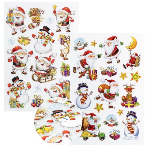 Naklejki świąteczne wesoły Mikołaj Arpex (NR5838) Arpex