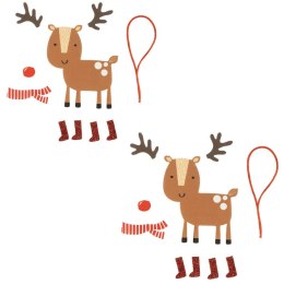 Ozdoba świąteczna Zestaw zrób to sam - renifery z pianki Arpex (BN5999) Arpex