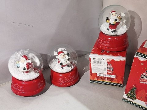 Ozdoba świąteczna pozytywka kula ze śniegiem 15x11cm Adar (624955) Adar