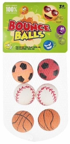 Piłka kauczukowa 3cm, 6 szt. Mega Creative (569748) Mega Creative