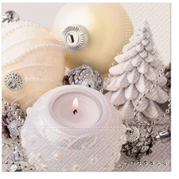 Serwetki BN Christmas white mix nadruk bibuła [mm:] 330x330 Paw (TL233700) Paw