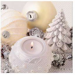 Serwetki BN Christmas white mix nadruk bibuła [mm:] 330x330 Paw (TL233700) Paw