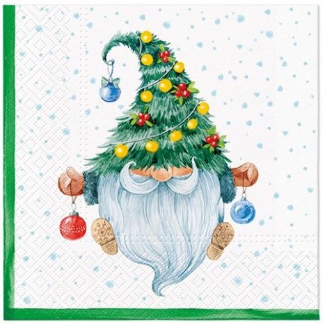 Serwetki Lunch BN FANCY GNOME mix nadruk bibuła [mm:] 330x330 Paw (SDL236300) Paw