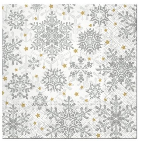 Serwetki Lunch BN Snowy Baubles biała papier [mm:] 330x330 Paw (SDL057800) Paw