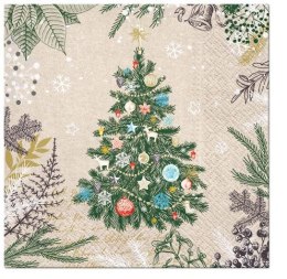 Serwetki Lunch BN beżowy papier [mm:] 330x330 Paw (SDLE021800) Paw