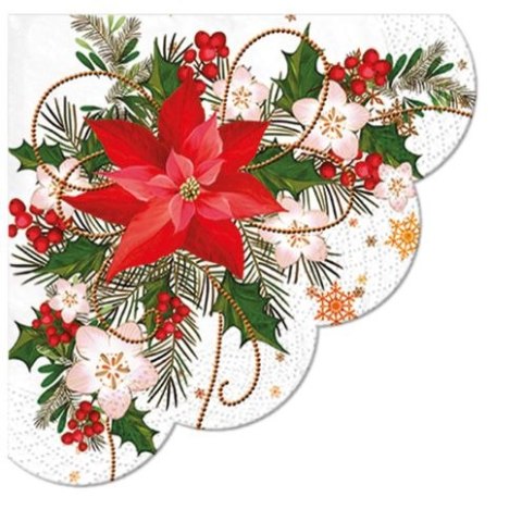 Serwetki Rondo BN mix nadruk bibuła [mm:] 320x320 Paw (SDR059500) Paw