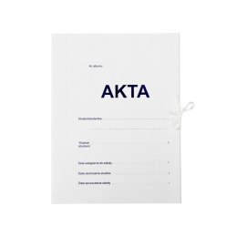 Teczka kartonowa wiązana akta studenta A4 biały 280g Bigo Bigo