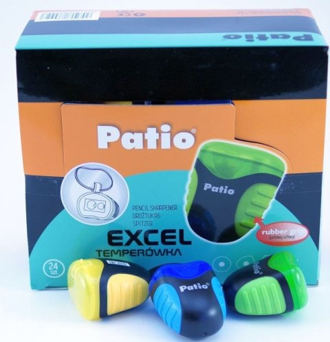 Temperówka Excel podwójna mix plastik Patio (31523) Patio