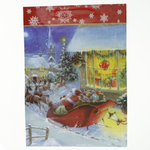 Torba prezentowa torebka laminowana mikołaje [mm:] 330x457x 102 Panorama (pl-9) Panorama