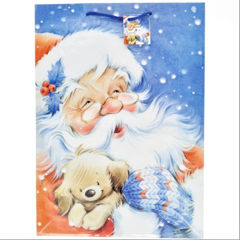 Torba prezentowa torebka laminowana mikołaje [mm:] 330x457x 102 Panorama (pl-9) Panorama