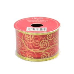 Wstążka taśma dekoracyjna 50x2,74 [mm x m] czerwona Arpex (BN5168CZE-4095) Arpex