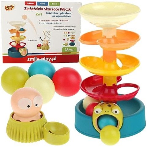 Zabawka edukacyjna zjeżdżalnia skaczące piłeczki Smily Play (SP84959) Smily Play
