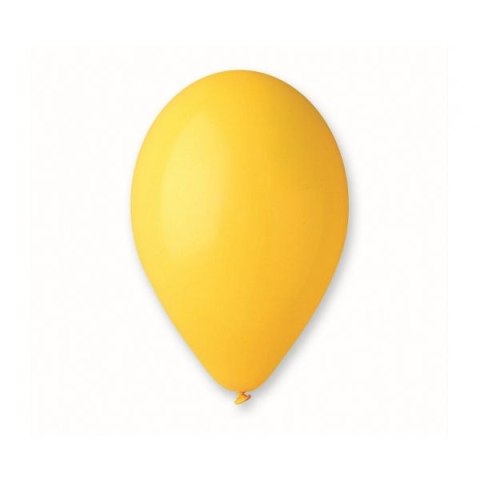 Balon gumowy pastelowy 100 szt żółta 12cal Godan (G110/03) Godan