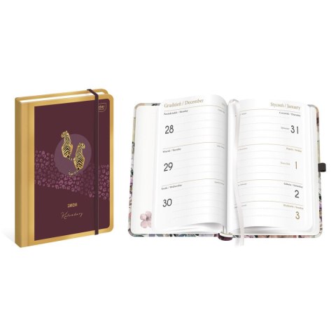 Kalendarz książkowy (terminarz) METAL. satin B6 Interdruk (192 strony) Interdruk