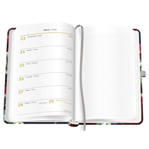 Kalendarz książkowy (terminarz) mat+uv NAVY B5 Interdruk (192 strony) Interdruk