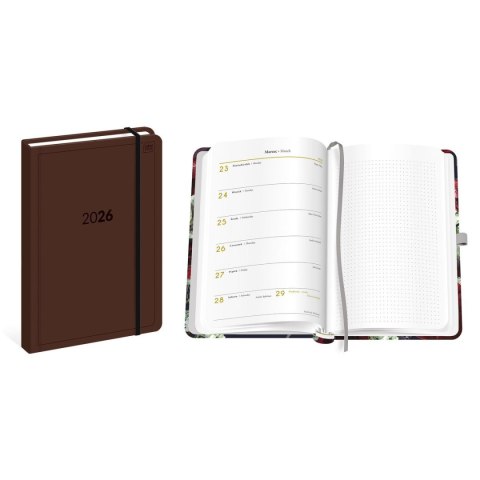 Kalendarz książkowy (terminarz) mat+uv NAVY B5 Interdruk (192 strony) Interdruk