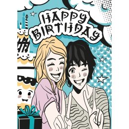 Kartka składana B6 MANGA B6 Henry (5907465668385) Henry