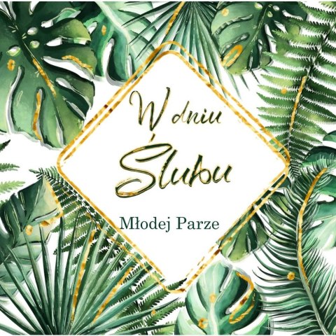 Kartka składana kw KARNET KWDU¯Y SLUB HS MONSTERA Henry (5907465665230) Henry