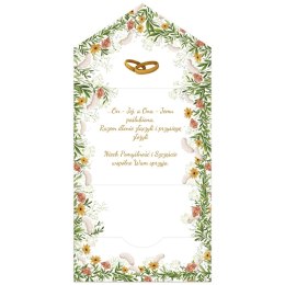 Kartka składana A5 Karnet A5 SLUB KOPERTA MŁODA PARA BOHO Henry (5907465667753) Henry