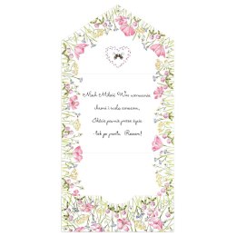 Kartka składana A5 Karnet A5 SLUB KOPERTA POLNE KWIATY Henry (5907465667760) Henry