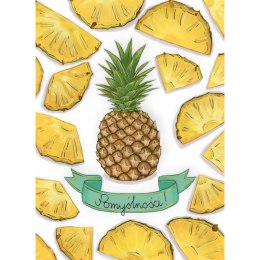 Kartka składana B6 Karnet B6 ANANAS HS TŁ Henry (5907465665834) Henry