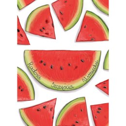 Kartka składana B6 Karnet B6 arbuz HS TŁ Henry Henry