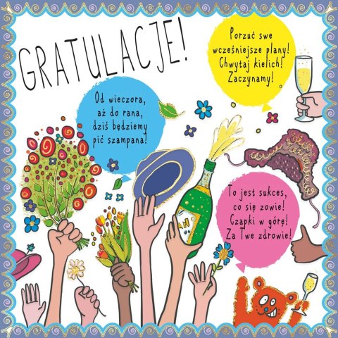 Kartka składana kw Karnet KW HS Gratulacje Henry (5907465662154) Henry