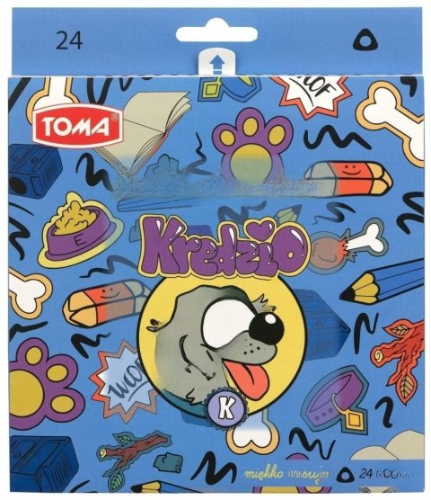 Kredki ołówkowe trójkatne 24 kol. Toma (TO-550 8 4) Toma