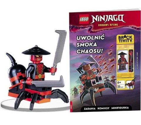 Książka dla dzieci LEGO® NINJAGO®. Uwolnić Smoka Chaosu! Ameet (LNC 6739) Ameet