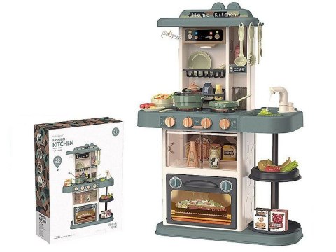 Kuchnia zabawkowa wys.72cm z wyposażeniem, 38 części, światło, dźwięk, funkcja wody w kranie Adar (622326) Adar